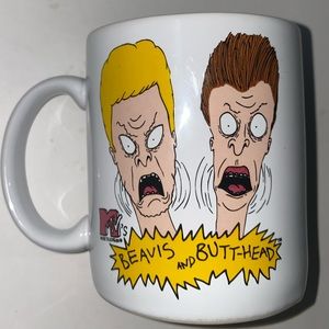 1993 Beavis and Butt-head MTV #89222 Out of Character Coffee mug Vintage 12 oz